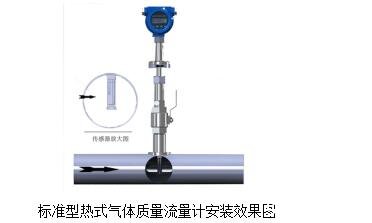 熱式氣體質(zhì)量流量計安裝效果圖 熱式氣體質(zhì)量流量計安裝效果圖